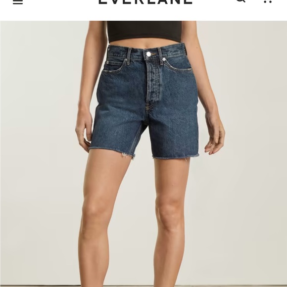 Everlane Way High Jean Short sz 25 NWT - Picture 2 of 6